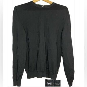 Boss Hugo Boss crew neck slim fit sweater. XL. Black.